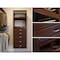 John Louis Home Solid Wood 16in. Deep 5 Shaker Style Drawer Storage Tower Chestnut JLH-304SH-CH - alternate 1